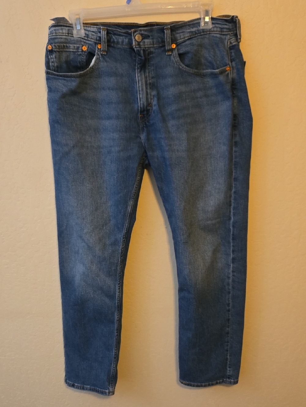 Levi's Straight Fit Mid Blue Denim Jeans